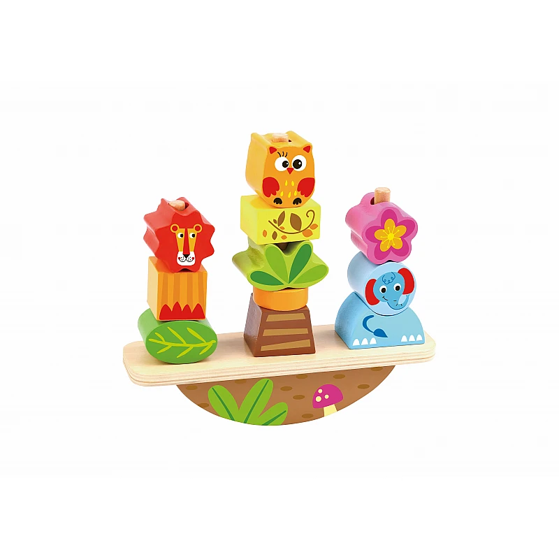 Дървена образователна играчка Низанка за Баланс Animals Ty278a от Tooky Toy