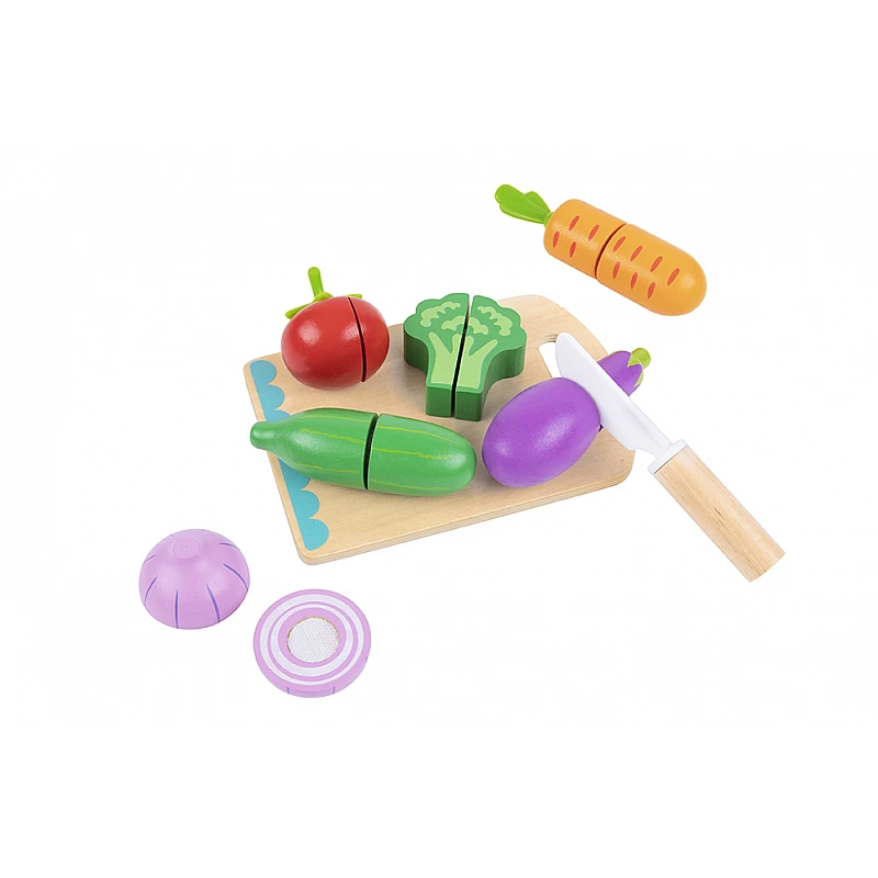 Дървена ролева играчка Зеленчуци за Рязане Tk112 от Tooky Toy