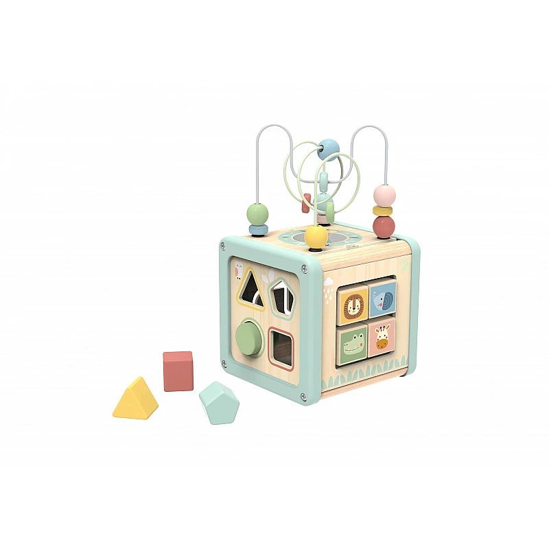 Дървена образователна играчка Куб Play Tj006 от Tooky Toy