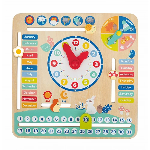 Дървена образователна играчка Календар с Месеци Tf329a от Tooky Toy Дървена образователна играчка Календар с Месеци Tf329a от Tooky Toy