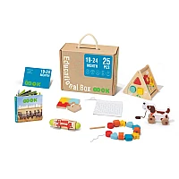 Дървена образователна играчка Монтесори Образователен Сет Tk753-19м+ от Tooky Toy