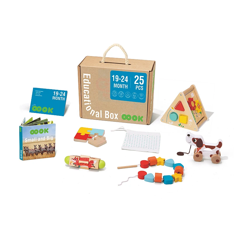Дървена образователна играчка Монтесори Образователен Сет Tk753-19м+ от Tooky Toy