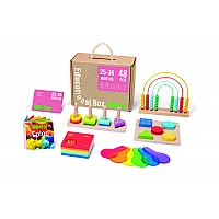 Дървена образователна играчка Монтесори Образователен Сет Tk754-25м+ от Tooky Toy