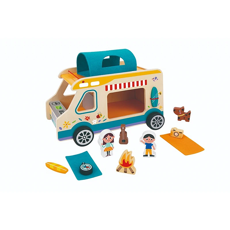 Дървена ролева играчка Кемпер с Фигурки Th427 от Tooky Toy