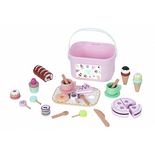 Дървена ролева играчка Сет със Сладкиши Tj618 от Tooky Toy