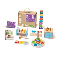 Дървена образователна играчка Монтесори Образователен Сет Tk752-13м+ от Tooky Toy