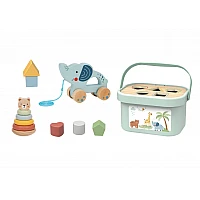 Дървена образователна играчка Сет за Игра 3в1 Tj011 от Tooky Toy