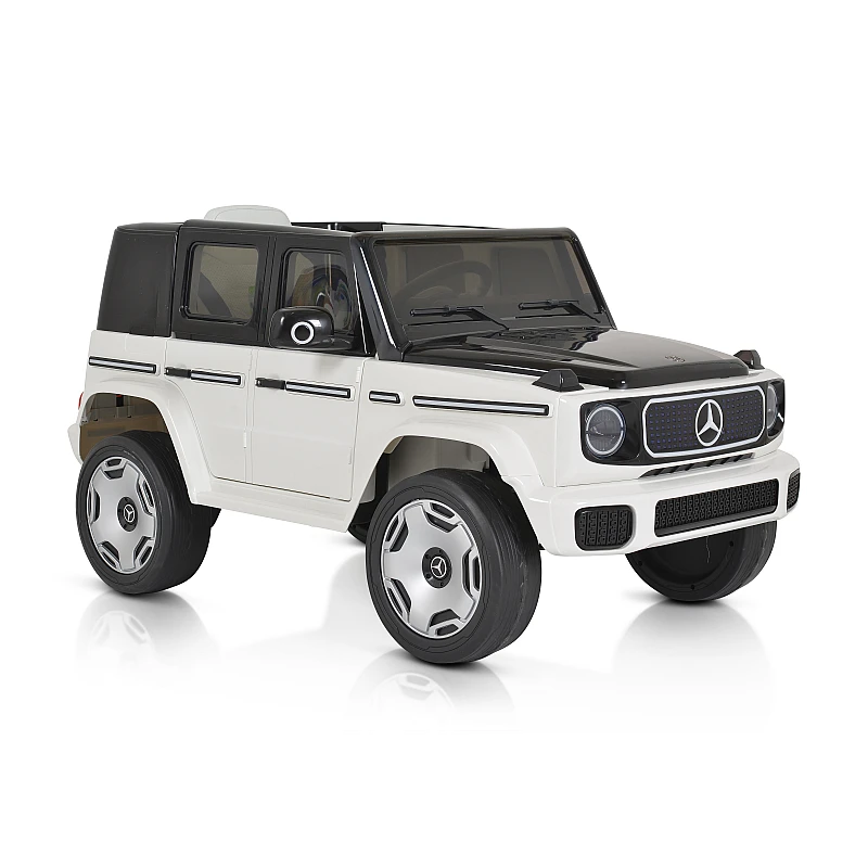 Акумулаторен джип Mercedes-benz Eqg Бял
