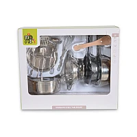 Детска дървена кухня Метални Прибори за Игра 12части Lux E5 от Moni Toys