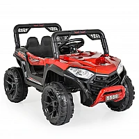 Акумулаторен джип Fast Utv Червен Металик от Moni