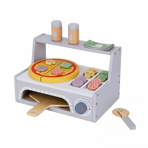 Дървена ролева играчка Пица Сет с Пещ Tk991a от Tooky Toy