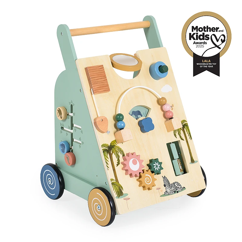 Детска играчка за прохождане Дървена за Прохождане Lala от Moni Toys