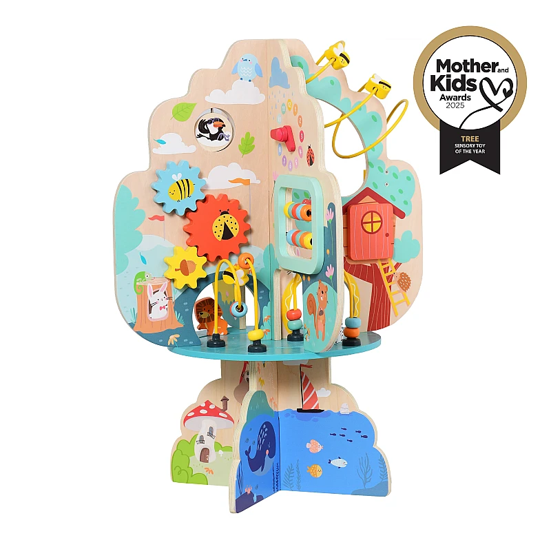 Дървена образователна играчка Игра с Активности Дърво от Moni Toys
