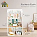 Детска дървена къща за кукли Kъща за Кукли с Мебели от Moni Toys Детска дървена къща за кукли Kъща за Кукли с Мебели от Moni Toys