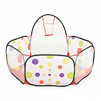 Детски басейн с топки Тента с Баскетболен Кош и 50 Топки 995-7004a от Moni Toys