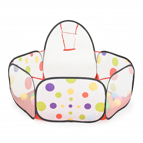 Детски басейн с топки Тента с Баскетболен Кош и 50 Топки 995-7004a от Moni Toys Детски басейн с топки Тента с Баскетболен Кош и 50 Топки 995-7004a от Moni Toys