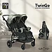 Бебешка количка за близнаци Twingo Mineral-green от Moni Бебешка количка за близнаци Twingo Mineral-green от Moni
