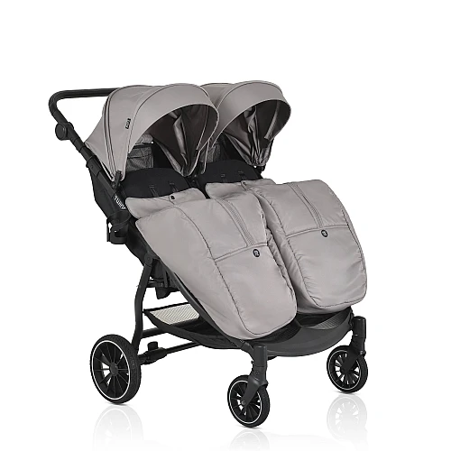 Бебешка количка за близнаци Twingo Silver от Moni
