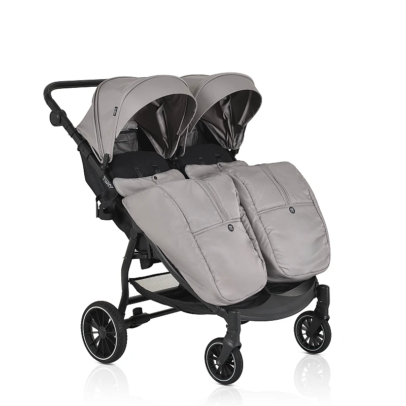 Бебешка количка за близнаци Twingo Silver от Moni