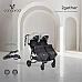 Бебешка количка за близнаци 2gether Ultimate-grey от Cangaroo Бебешка количка за близнаци 2gether Ultimate-grey от Cangaroo