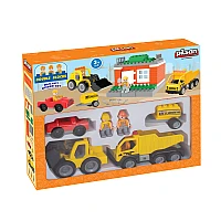 Детски конструктор и сортер Dozertrucks от Pilsan