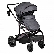 Комбинирана бебешка количка 3 в 1 All Road Grey от Moni
