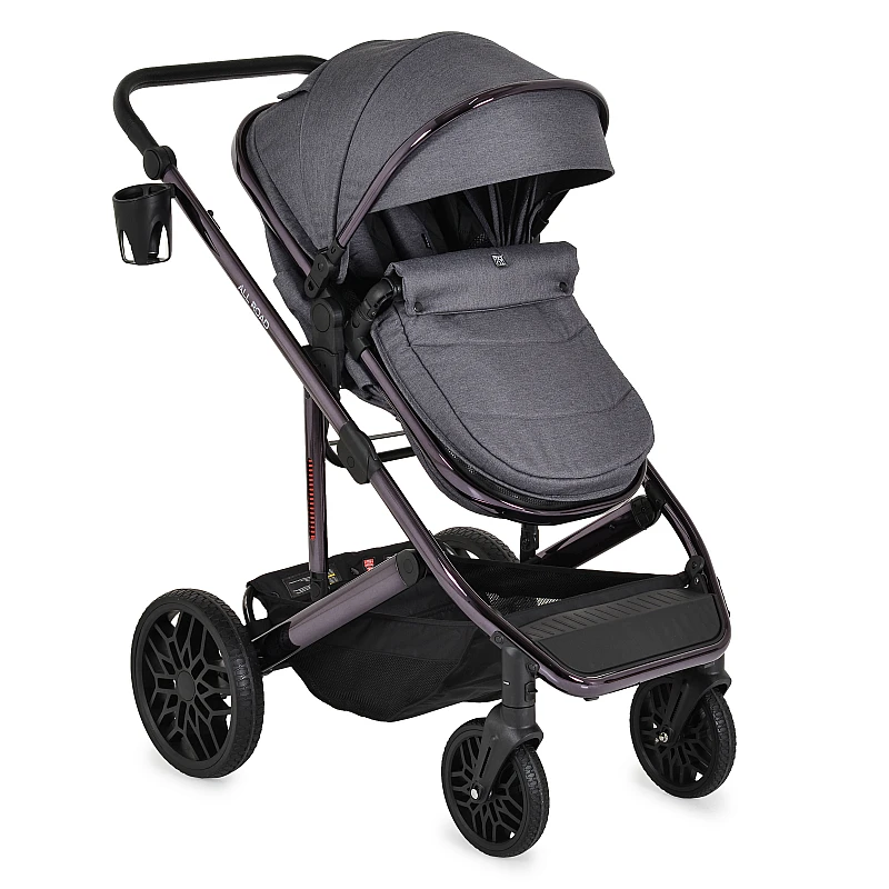 Комбинирана бебешка количка 3 в 1 All Road Grey от Moni