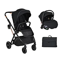 Комбинирана бебешка количка 2 в 1 Bingo Anthracite от Moni