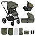 Комбинирана бебешка количка 3 в 1 Joker Olive-green от Cangaroo Комбинирана бебешка количка 3 в 1 Joker Olive-green от Cangaroo