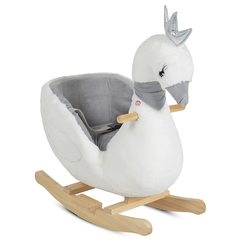 Плюшена играчка за яздене Swan от Moni Toys