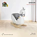 Плюшена играчка за яздене Swan от Moni Toys