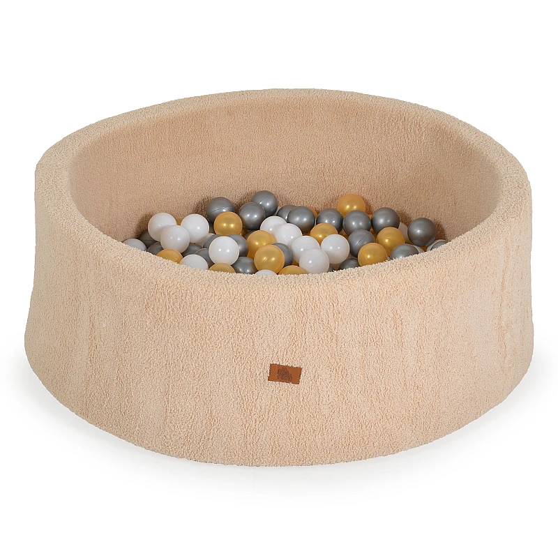 Детски басейн с топки Мек Басейн Boucle с 200 Топки Бежов от Moni Toys
