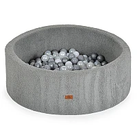 Детски басейн с топки Мек Басейн Boucle с 200 Топки Grey от Moni Toys