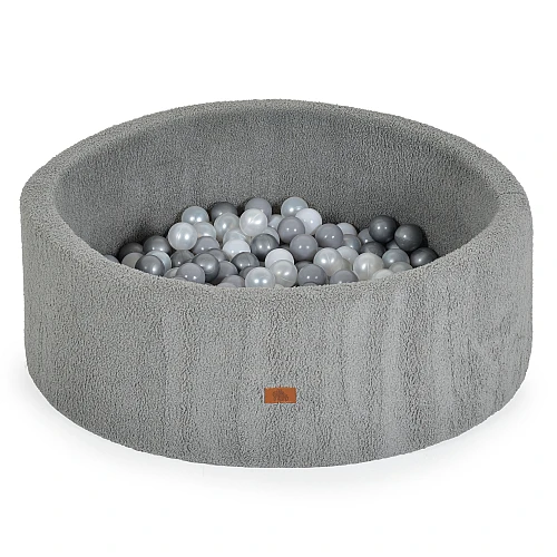 Детски басейн с топки Мек Басейн Boucle с 200 Топки Grey от Moni Toys