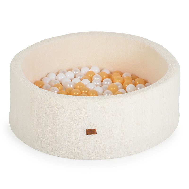 Детски басейн с топки Мек Басейн Boucle с 200 Топки Слонова-кост от Moni Toys