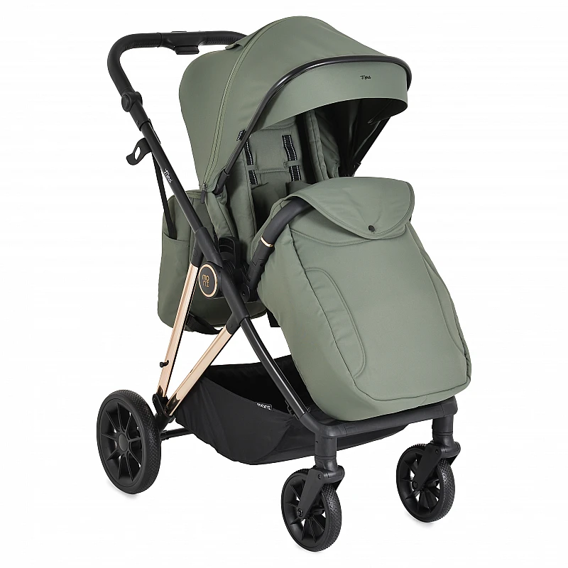 Комбинирана бебешка количка 3 в 1 Merci Dark-green от Moni