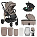 Комбинирана бебешка количка 3 в 1 Merci Beige от Moni