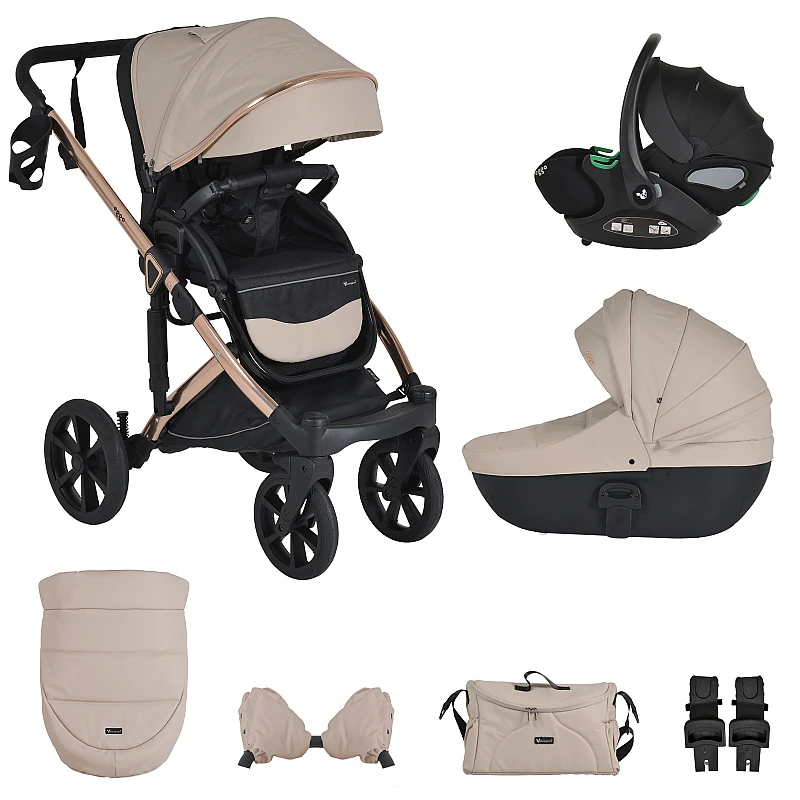 Комбинирана бебешка количка 3 в 1 Eggo Sand-beige от Cangaroo