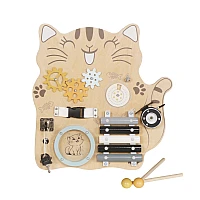 Дървена образователна играчка Монтесори Дъска Cat от Moni Toys