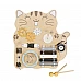 Дървена образователна играчка Монтесори Дъска Cat от Moni Toys Дървена образователна играчка Монтесори Дъска Cat от Moni Toys