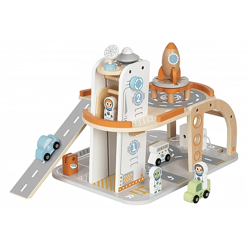 Дървена ролева играчка Писта Space Station Tj903 от Tooky Toy
