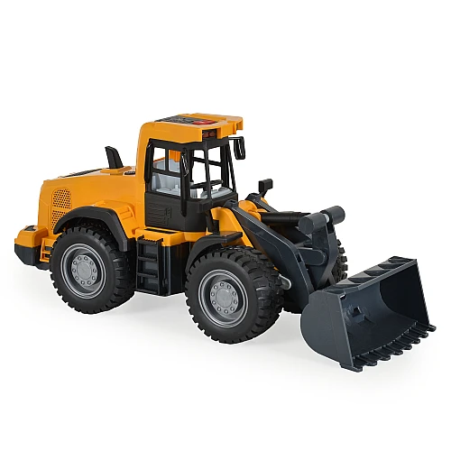 Детска количка и писта Булдозер със Звук и Светлина Жълт 666-62p от Jin Jia Toys