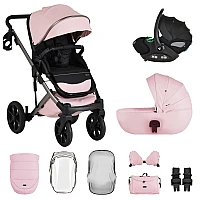 Комбинирана бебешка количка 3 в 1 Eggo Limited Edition Pink-dream от Cangaroo