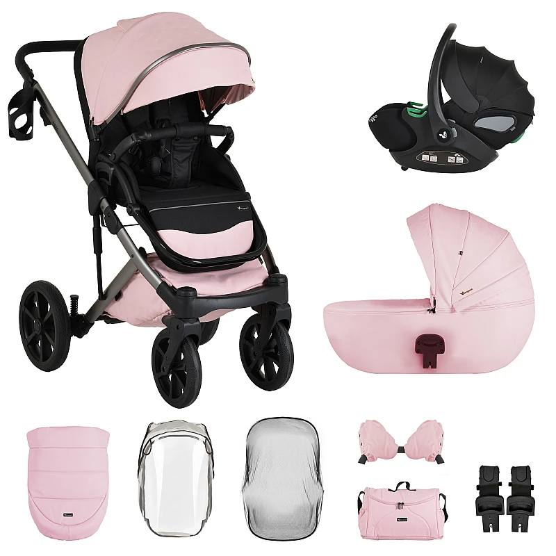 Комбинирана бебешка количка 3 в 1 Eggo Limited Edition Pink-dream от Cangaroo