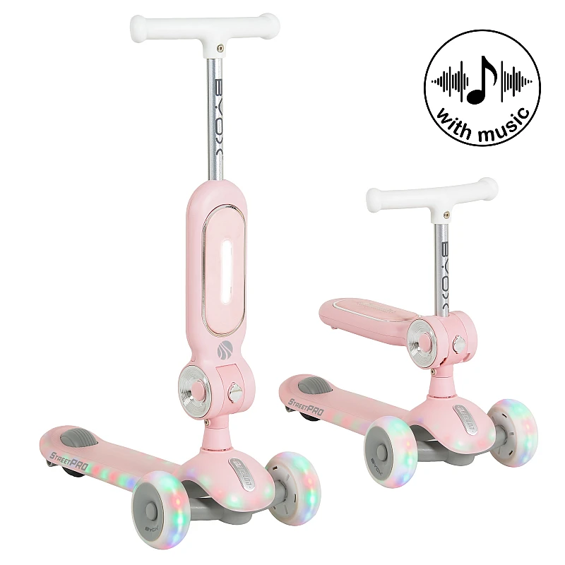 Детска тротинетка 2in1 Streetpro Pink от Byox