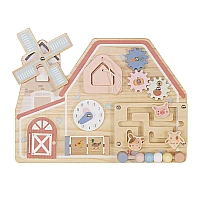 Дървена образователна играчка Монтесори Дървена Дъска Farm House W12d824 от Moni Toys
