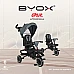 Детска триколка с родителски контрол Cruz Тъмносив от Byox