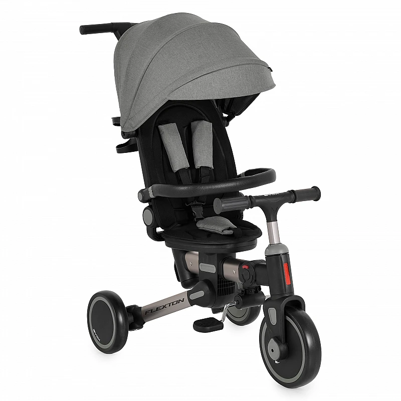 Детска триколка с родителски контрол Flexton 6в1 Сив от Byox