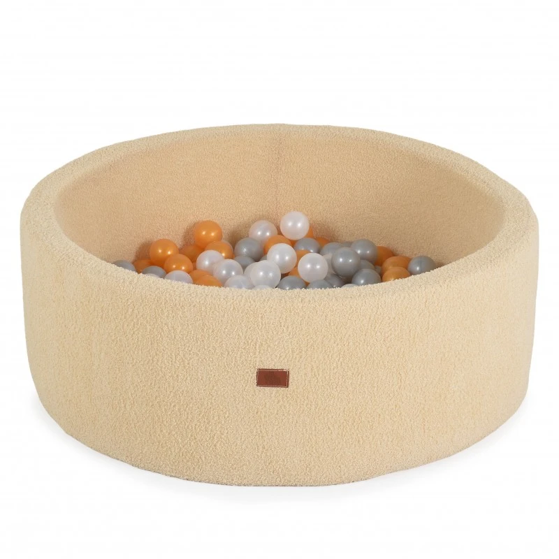Детски басейн с топки Мек Басейн Boucle с 200 Топки Light-beige от Moni Toys