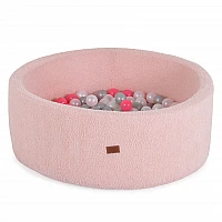 Детски басейн с топки Мек Басейн Boucle с 200 Топки Light-pink от Moni Toys